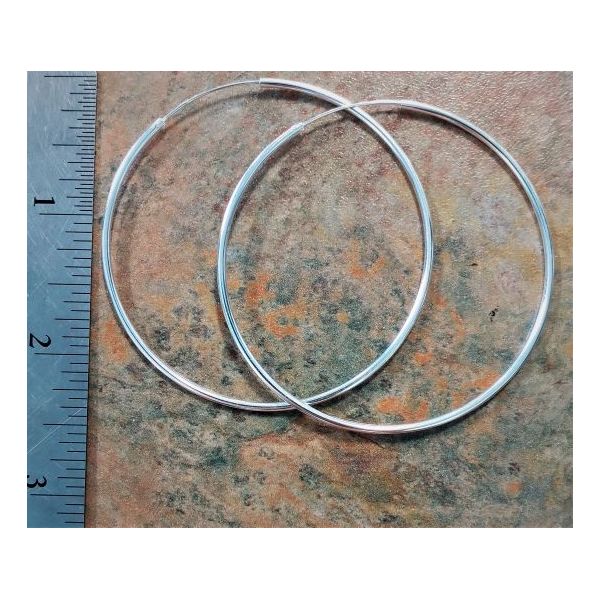 Sterling Silver Large Hoops Vulcan's Forge LLC Kansas City, MO