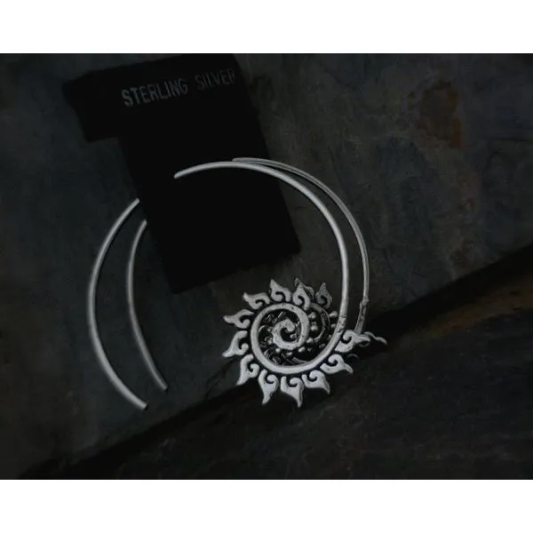 Sterling Silver Sun Hoops Vulcan's Forge LLC KANSAS CITY, MO