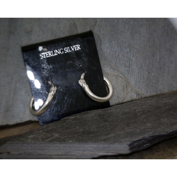 Sterling Silver hoop earrings Vulcan's Forge LLC Kansas City, MO