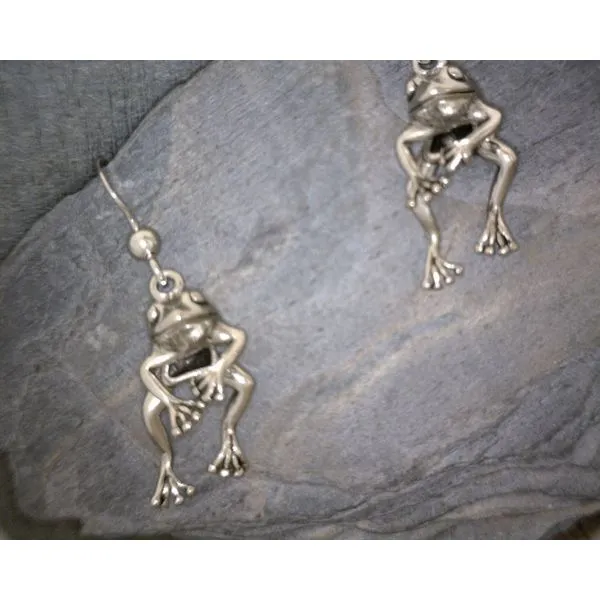 Sterling Silver Frog Earrings Vulcan's Forge LLC KANSAS CITY, MO