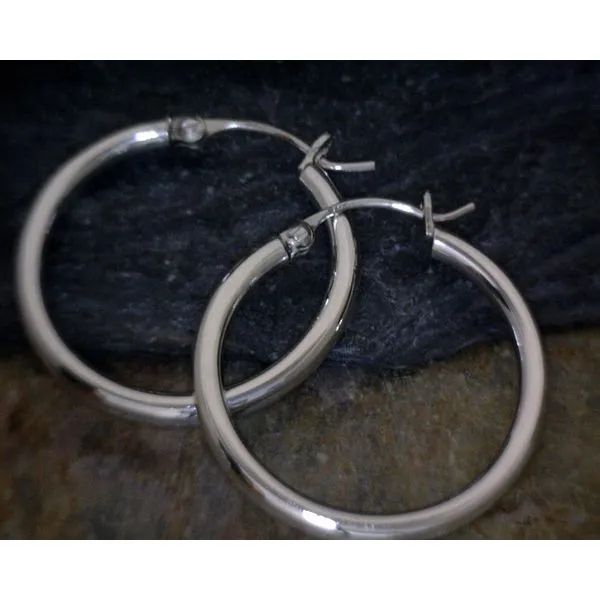 Sterling Silver Snap Hoops Vulcan's Forge LLC Kansas City, MO