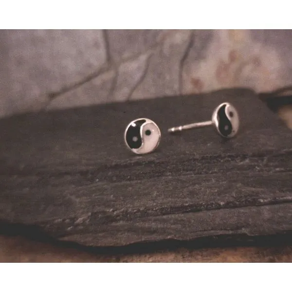Sterling Yin Yang Studs Vulcan's Forge LLC Kansas City, MO