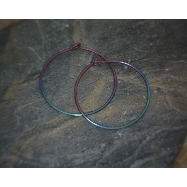Sterling Silver  Hoop Earrings Vulcan's Forge LLC Kansas City, MO