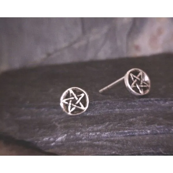Sterling Pentacle Studs Vulcan's Forge LLC Kansas City, MO
