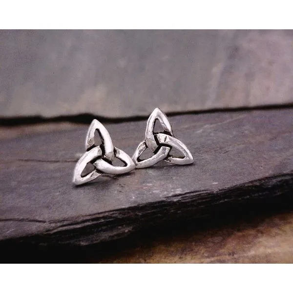 Silver Trinity Knot Studs Vulcan's Forge LLC Kansas City, MO