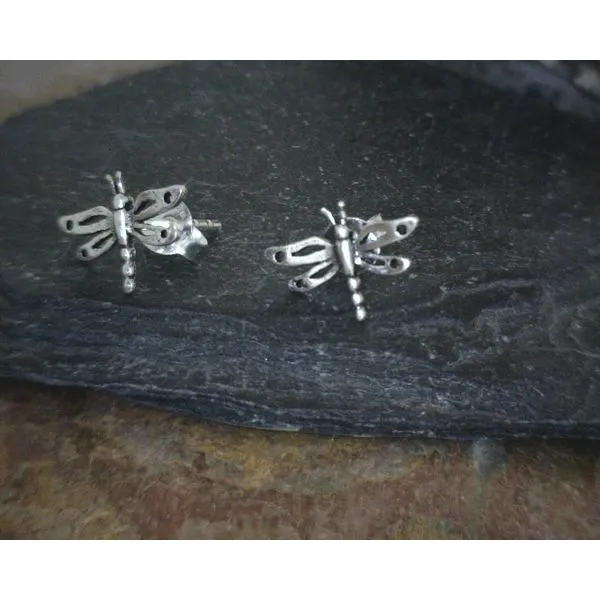Small Dragonfly Stud Earrings Vulcan's Forge LLC Kansas City, MO