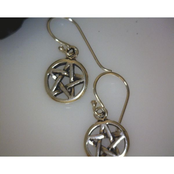 SS Pentacle dangle earring Vulcan's Forge LLC Kansas City, MO