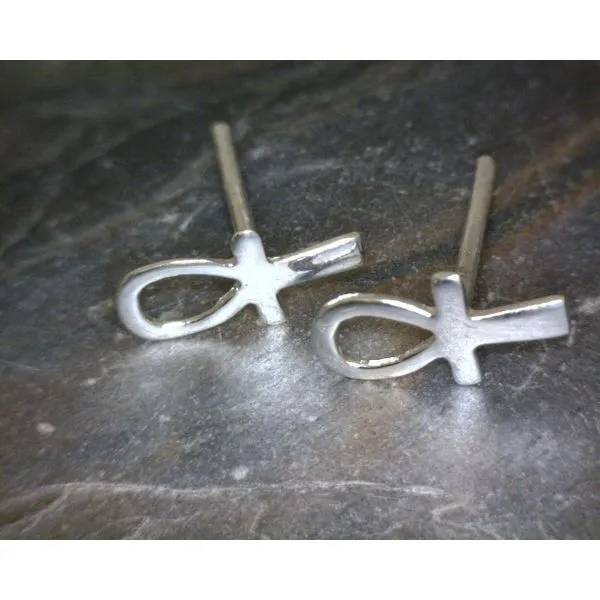 SS Ankh Earrings Vulcan's Forge LLC KANSAS CITY, MO