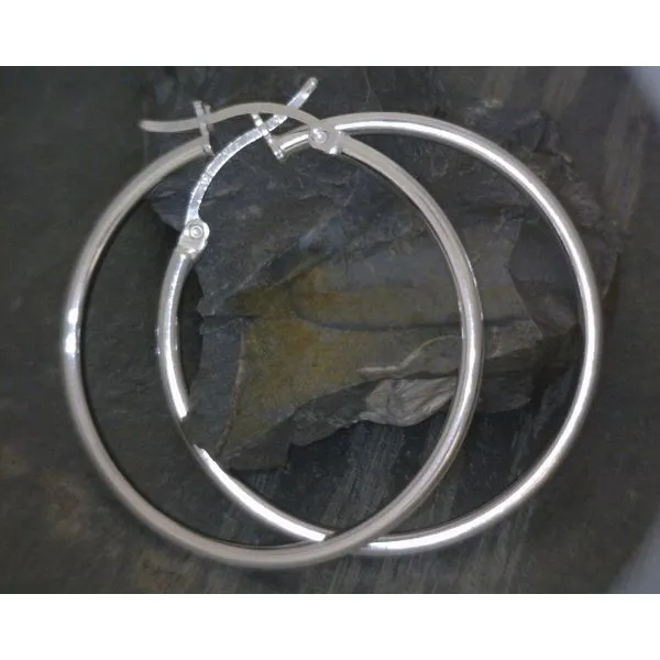 SS 35mm Hoop Earring Vulcan's Forge LLC Kansas City, MO