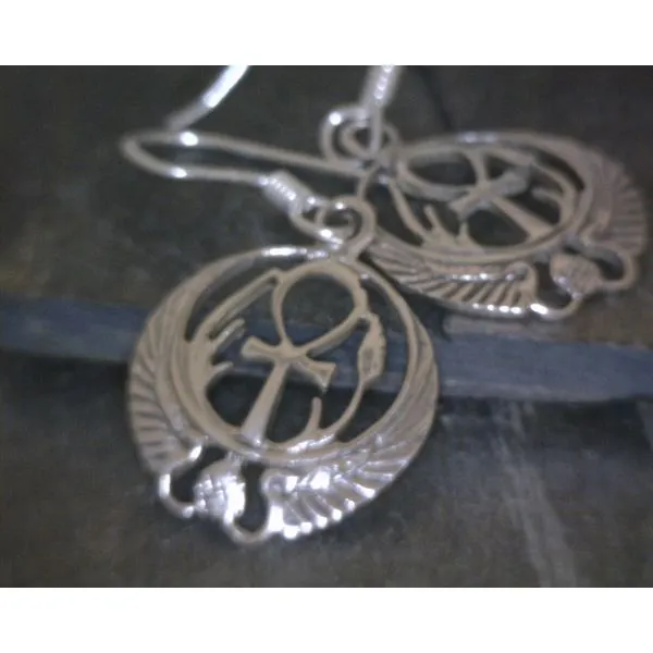 SS Ankh Earrings Vulcan's Forge LLC KANSAS CITY, MO