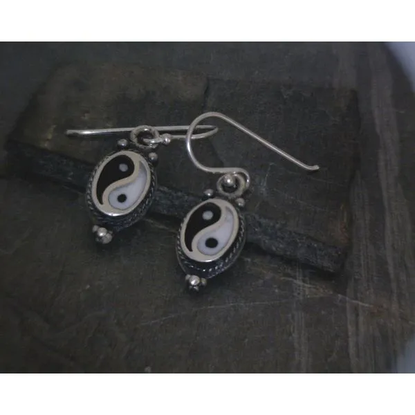 SS Yin Yang W/ Rope Details Earrings Vulcan's Forge LLC KANSAS CITY, MO