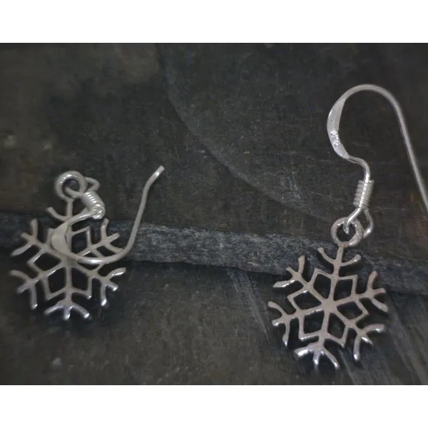 SS Snowflake Drop Earrings Vulcan's Forge LLC KANSAS CITY, MO