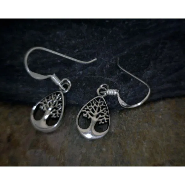 Sterling Silver Small Tree of Life Dangle Earrings Vulcan's Forge LLC KANSAS CITY, MO