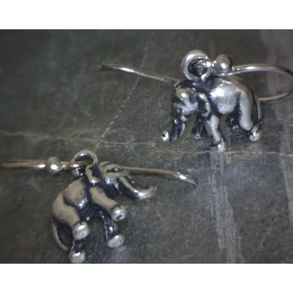 SS Elephant Drop Earring Vulcan's Forge LLC KANSAS CITY, MO