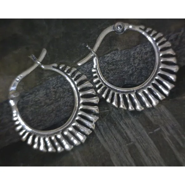 SS Framed Hoop Earrings Vulcan's Forge LLC KANSAS CITY, MO