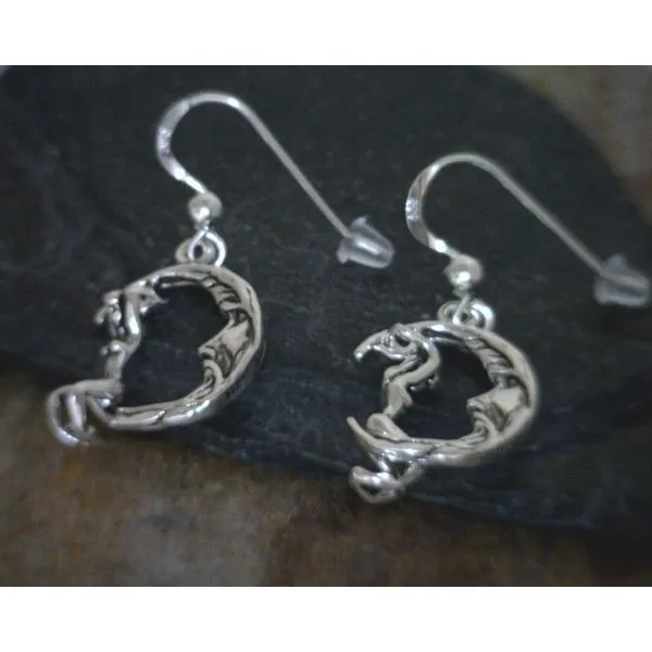 Sterling Moon Goddess Moveable Earrings Vulcan's Forge LLC KANSAS CITY, MO