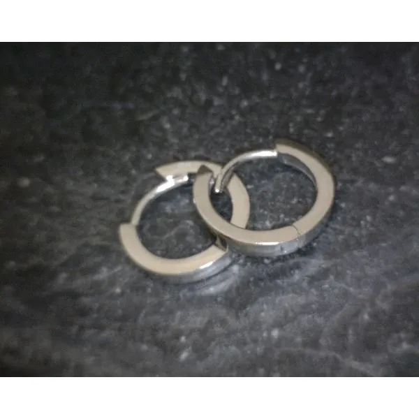 Sterling Hinged Hoops 2x11mm Vulcan's Forge LLC Kansas City, MO