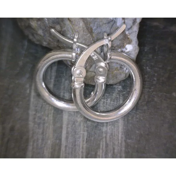 SS 12mm Hoop Earring Vulcan's Forge LLC KANSAS CITY, MO