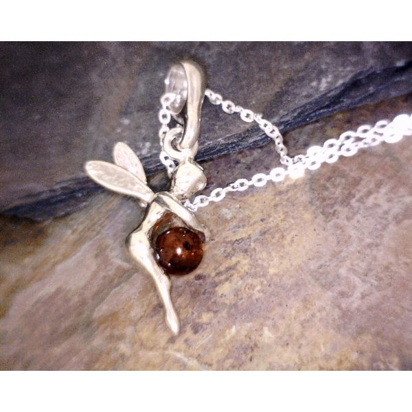 Sterling Fairy With Amber Bead Vulcan's Forge LLC Kansas City, MO