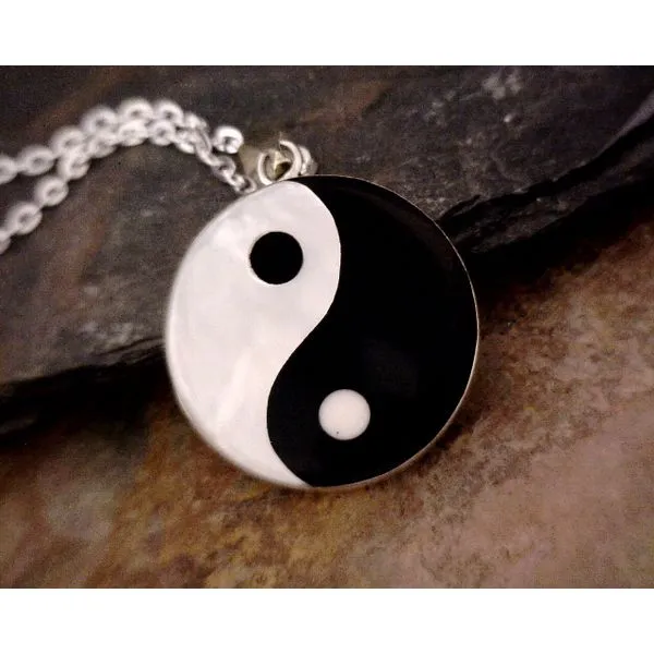 Sterling Onyx & MOP Yin/Yang Necklace Vulcan's Forge LLC KANSAS CITY, MO