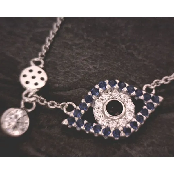 Sterling Evil Eye Necklace Vulcan's Forge LLC Kansas City, MO