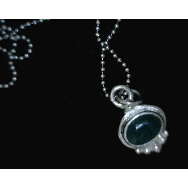 Sterling Silver Emerald Necklace Vulcan's Forge LLC KANSAS CITY, MO