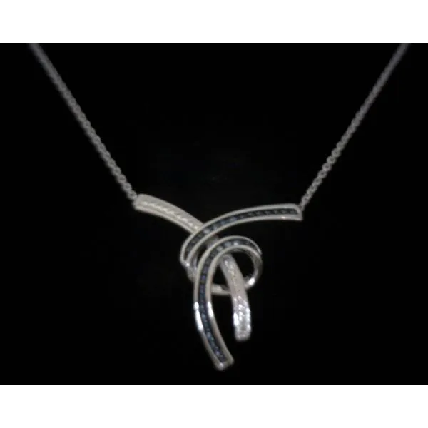Sterling Silver Blu Diamond pendant Vulcan's Forge LLC Kansas City, MO