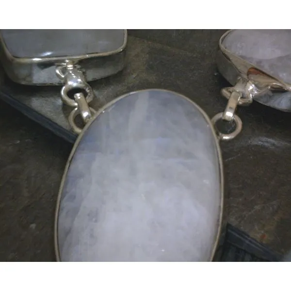 Sterling Silver 5 Stone Necklace