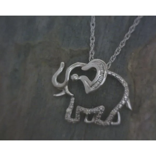 Sterling Silver Elephant Necklace Vulcan's Forge LLC Kansas City, MO