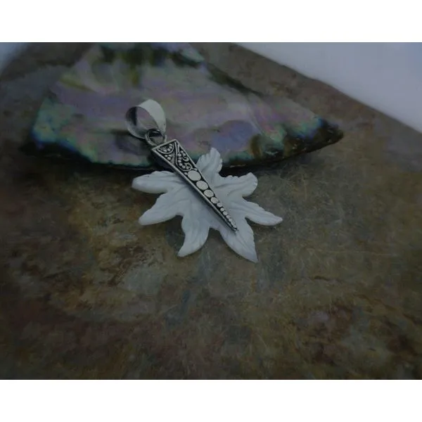 Sterling MOP Leaf Pendant Vulcan's Forge LLC Kansas City, MO