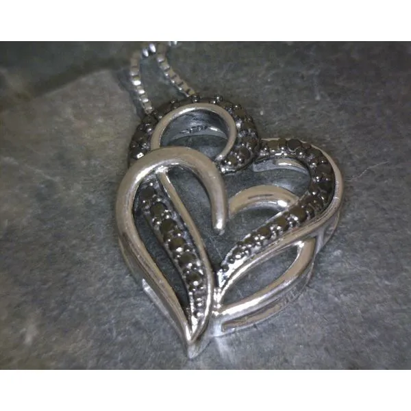 SS Hart With Diamonds .10CTW Necklace Vulcan's Forge LLC KANSAS CITY, MO