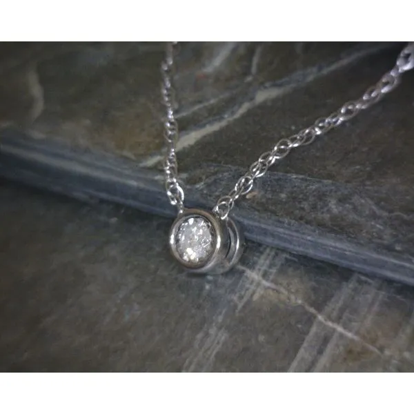 SS 0.06ctw Diamond Solitaire Necklace Vulcan's Forge LLC KANSAS CITY, MO