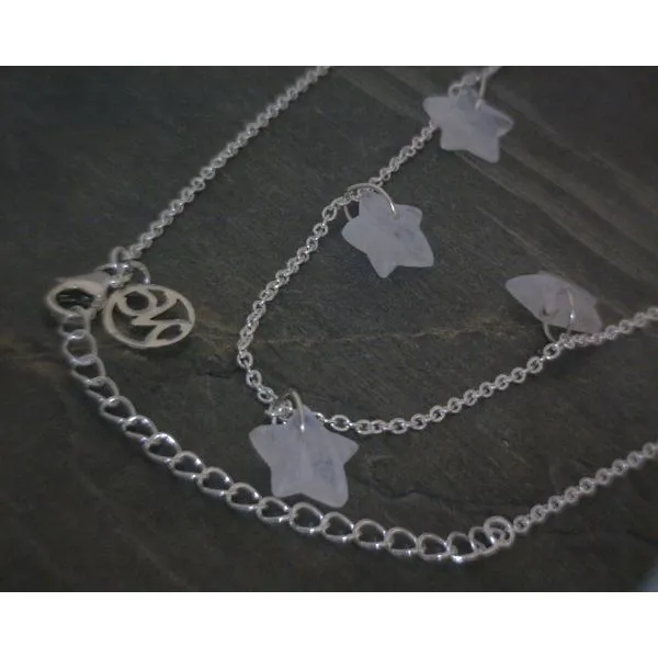SS Moonstone Star Charm Cable Necklace Vulcan's Forge LLC KANSAS CITY, MO
