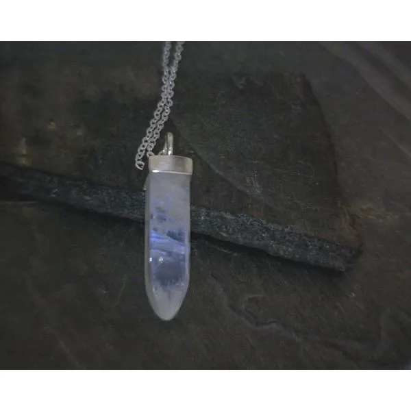 Ss Bz Tower Moonstone Necklace Vulcan's Forge LLC KANSAS CITY, MO