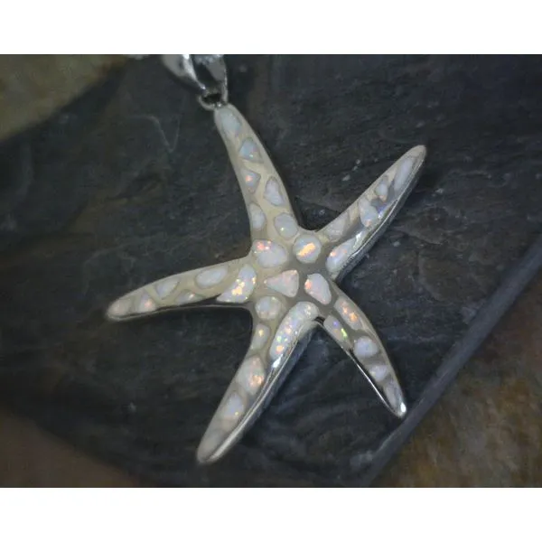 SS Opal Starfish Necklace Vulcan's Forge LLC Kansas City, MO