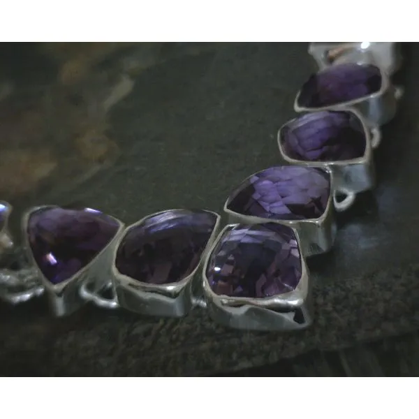SS Amethyst Freeform Necklace Vulcan's Forge LLC KANSAS CITY, MO