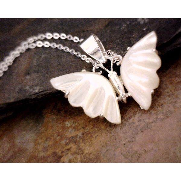 Sterling Silver Butterfly Necklace Vulcan's Forge LLC Kansas City, MO