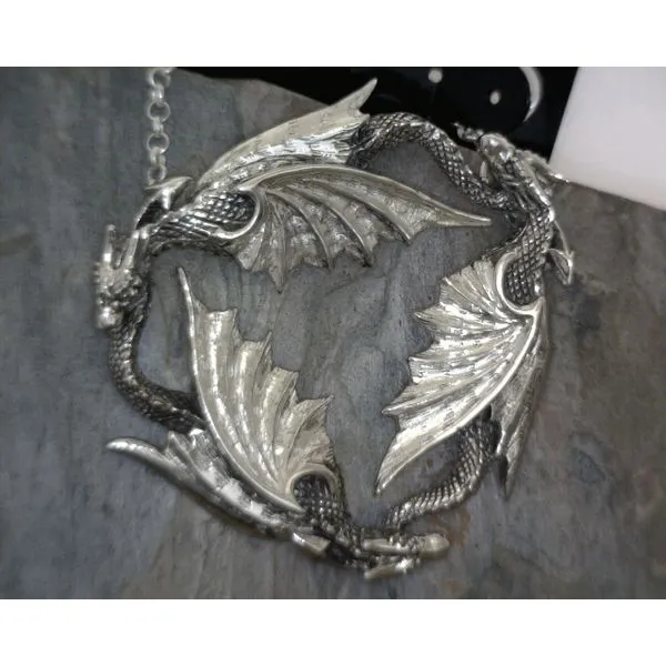 Sterling Silver Dragon Necklace Vulcan's Forge LLC Kansas City, MO