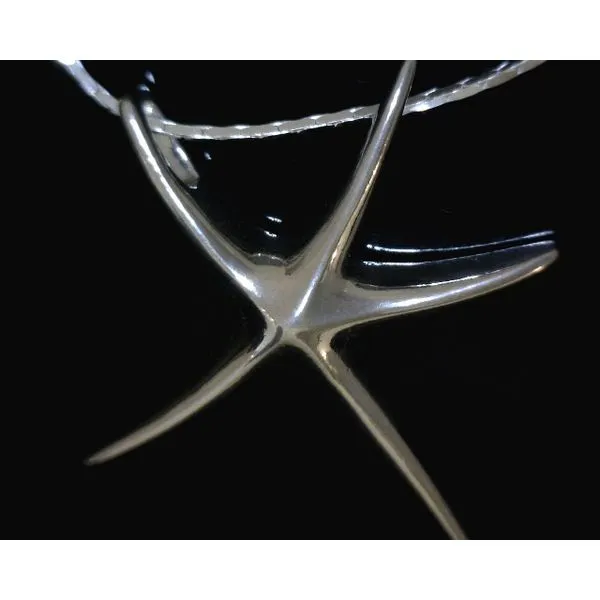 SS Lg Starfish Necklace 18