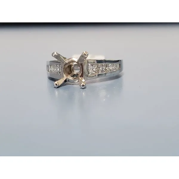 Platinum & Diamond Engagement Ring Setting Wallach Jewelry Designs Larchmont, NY