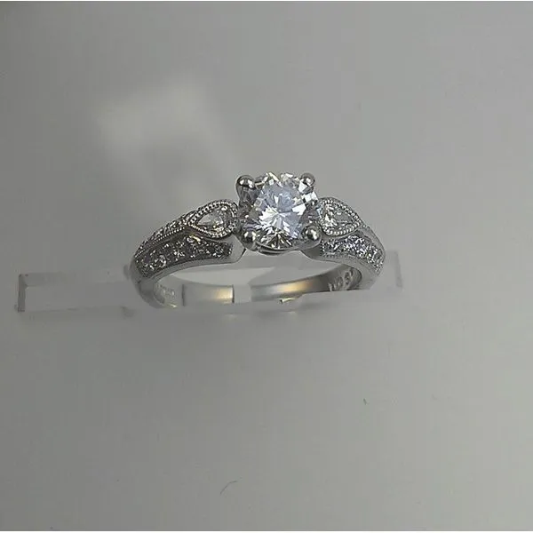 Platinum & Diamond Engagement Ring Setting Wallach Jewelry Designs Larchmont, NY