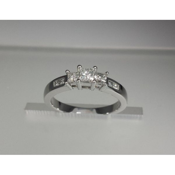 Diamond Engagement Ring w/Princess Cut Diamonds Wallach Jewelry Designs Larchmont, NY