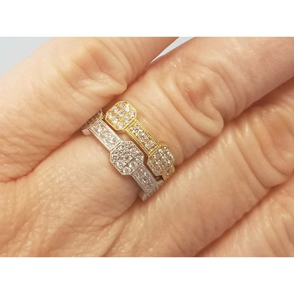 18k Yellow Gold & Diamond Band Image 3 Wallach Jewelry Designs Larchmont, NY
