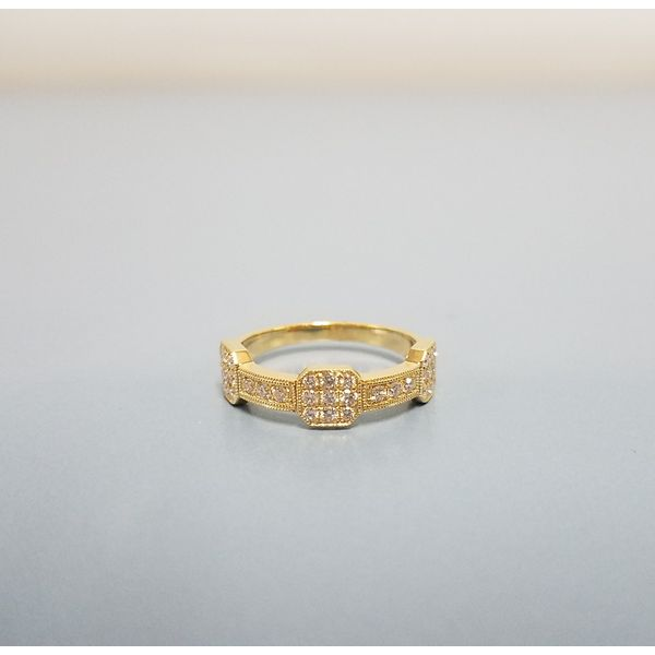 18k Yellow Gold & Diamond Band Wallach Jewelry Designs Larchmont, NY