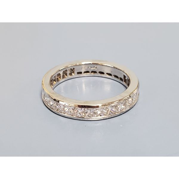 Platinum Eternity Band w/Princess Cut Diamonds Wallach Jewelry Designs Larchmont, NY
