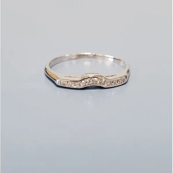 14k White Gold Shadow Band Ring Wallach Jewelry Designs Larchmont, NY