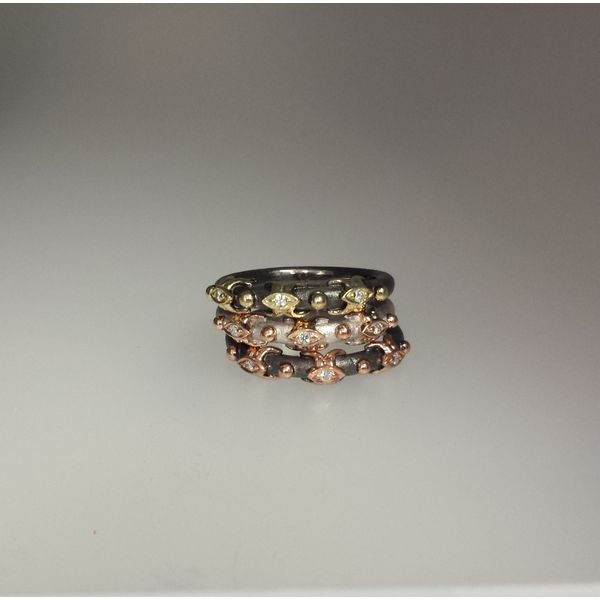 Stacking Rings w/Diamonds Image 2 Wallach Jewelry Designs Larchmont, NY