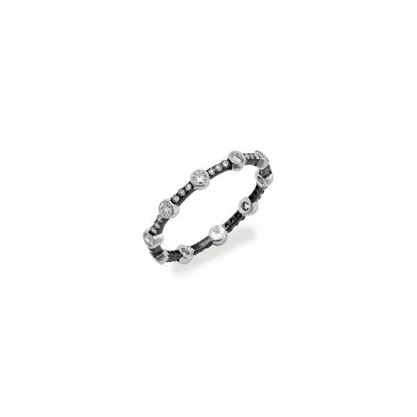 Black Rhodium Band w/Diamonds Wallach Jewelry Designs Larchmont, NY