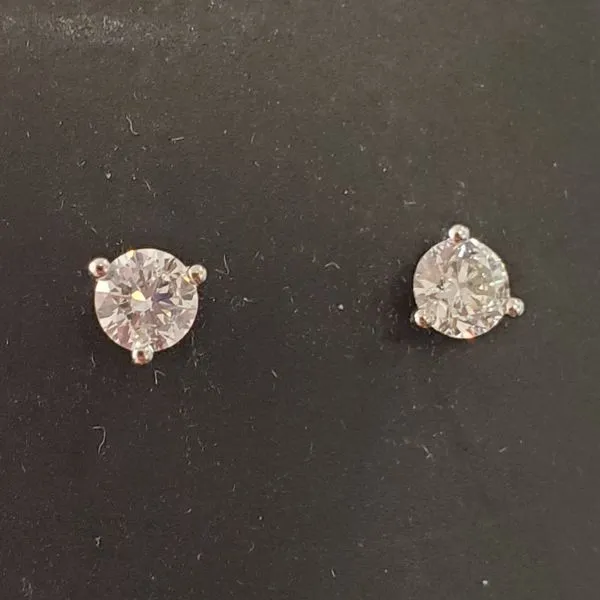 Martini-set Diamond Stud Earrings Wallach Jewelry Designs Larchmont, NY