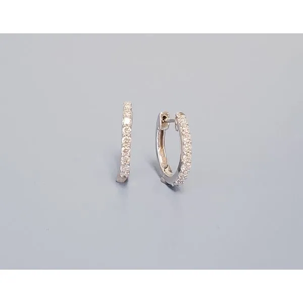 Diamond Huggie Earrings Wallach Jewelry Designs Larchmont, NY